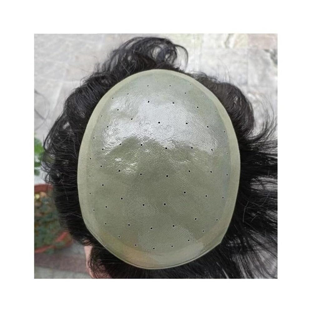 Men's Thin-Skin Human Hair Toupee