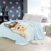 Fluffy Blue Personalized Animal-Print Blanket, Super Soft, Warm, 130 x 200 cm view 1