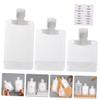 Healeved 2-Piece Refillable Squeeze Bottles for Travel, Leakproof Toiletry Containers for Lotion, Shampoo and Shower Gel with Labels view 2