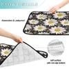 2-Pack Washable Non-Slip Dog Pee Pads, 24 x 36 in and 36 x 42 in, Gold Music Notes and Daisies view 4