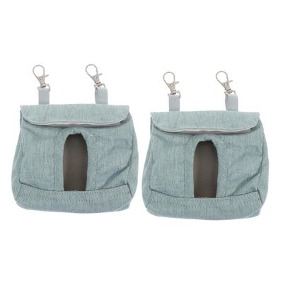 INOOMP 6-Piece Hanging Rabbit Feeding Bag, Blue