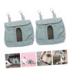 INOOMP 6-Piece Hanging Rabbit Feeding Bag, Blue view 3