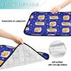 2-Pack Reusable Pet Training Pads, Dark Blue Cat Cartoon, 24 x 36 in + 36 x 42 in view 4