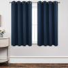 CHENMIAO Blackout Curtains, 2-Piece Set, 120 x 130 cm, Thermal Eyelet Curtains, Blue view 1