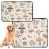 Reusable Dog Pee Pads, Non-Slip, 24 x 36 in + 36 x 42 in, Forest Mushroom Pattern, 2-Pack view 2