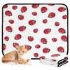 Washable Non-Slip Dog Pee Pads, 61 x 91.4 cm + 91.4 x 106.7 cm, Red and White Ladybug, 2-Pack view 1