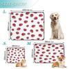 Washable Non-Slip Dog Pee Pads, 61 x 91.4 cm + 91.4 x 106.7 cm, Red and White Ladybug, 2-Pack view 3