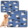 3-Pack Indoor Dog Pee Pads, Washable Non-Slip Mats, 20 x 24 in, Doodle Dove Birds Pattern view 2
