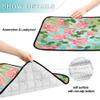 2-Pack Reusable Dog Pee Pads, Non-Slip, 61 x 91.4 cm + 91.4 x 106.7 cm, Watercolor Red Rosebuds & Green Leaves view 4
