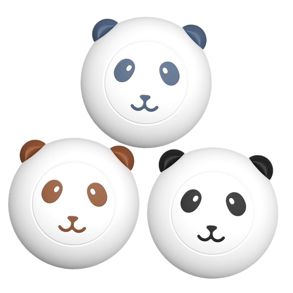 INOOMP 3-Pack Panda Silicone Pet Bath Brushes
