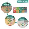 ibasenice 5-Sheet Christmas Hopscotch Floor Sticker Set for Kids' Rooms view 2
