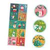 ibasenice 5-Sheet Christmas Hopscotch Floor Sticker Set for Kids' Rooms view 4