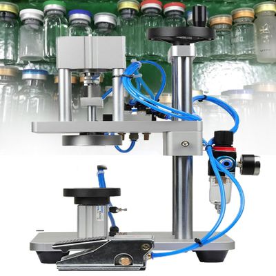 XNYXLPP 1320 mm Professional Crimping Tool, Pneumatic Perfume Bottle Capping Machine, Tabletop, 18 mm