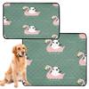 Reusable Dog Pee Pads, Non-Slip Floor Mats, Panda Duck Blue, 2-Pack view 2