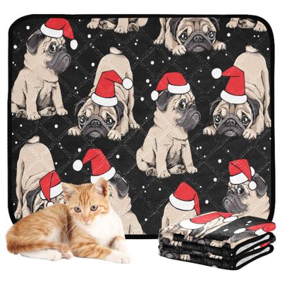 Water-Absorbent Mat for Dog Bowls, Merry Christmas Dog Cute