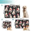 Water-Absorbent Mat for Dog Bowls, Merry Christmas Dog Cute view 3