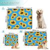 3-Pack Washable Non-Slip Dog Mats, Sunflower Pattern, 20 x 24 in view 3