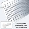 SXYKXYDL 304 Stainless Steel Perforated Sheet, Cat Balcony Net Safety Panel, Decorative Anti-Theft Grille, 3-Piece Set, 0.5 x 1 m view 3