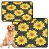 2-Pack Indoor Dog Pee Pads, Non-Slip, 24 x 36 in + 36 x 42 in, Bright Sunflowers view 2