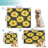 2-Pack Indoor Dog Pee Pads, Non-Slip, 24 x 36 in + 36 x 42 in, Bright Sunflowers view 3