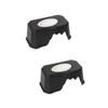 INOOMP 2-Piece Reptile Food and Water Bowls with Hide, Black view 1