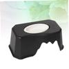 INOOMP 2-Piece Reptile Food and Water Bowls with Hide, Black view 3