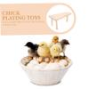 Yardwe Play Platform for Chicks and Hamsters, Smooth Surface and Spikes, Cage Decoration and Reptile Box Accessory view 4