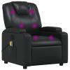 IKAYAA Reclining Massage Chair, Black Faux Leather view 2