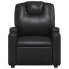 IKAYAA Reclining Massage Chair, Black Faux Leather view 4
