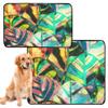 Washable, Non-Slip Dog Mat, 20 x 24 in, Retro Leaves, 3-Pack view 2