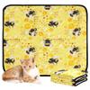 2-Pack Dog Mats, Pee-Resistant, Non-Slip Floor and Car Protection, 24 x 36 in + 36 x 42 in, Yellow Bee Pollen view 1