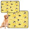 2-Pack Dog Mats, Pee-Resistant, Non-Slip Floor and Car Protection, 24 x 36 in + 36 x 42 in, Yellow Bee Pollen view 2
