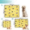 2-Pack Dog Mats, Pee-Resistant, Non-Slip Floor and Car Protection, 24 x 36 in + 36 x 42 in, Yellow Bee Pollen view 3