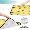 2-Pack Dog Mats, Pee-Resistant, Non-Slip Floor and Car Protection, 24 x 36 in + 36 x 42 in, Yellow Bee Pollen view 4