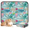 Washable Non-Slip Dog Mats for Outdoor Use, 61 x 91.4 cm + 91.4 x 106.7 cm, Ocean Patterns, 2-Pack view 1