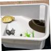INOOMP 3-Piece Reptile Water Feeder, Automatic Drinking and Feeding Bowl, Medium-Large, Made of [Unspecified]-Free Material view 4