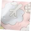 Vaguelly 1-Piece Pink Waterproof Long-Sleeve Bib with Zoo Pattern view 4