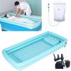 Inflatable Bathtub and Shower Set for Bedridden Older Adults with Air Pump view 1