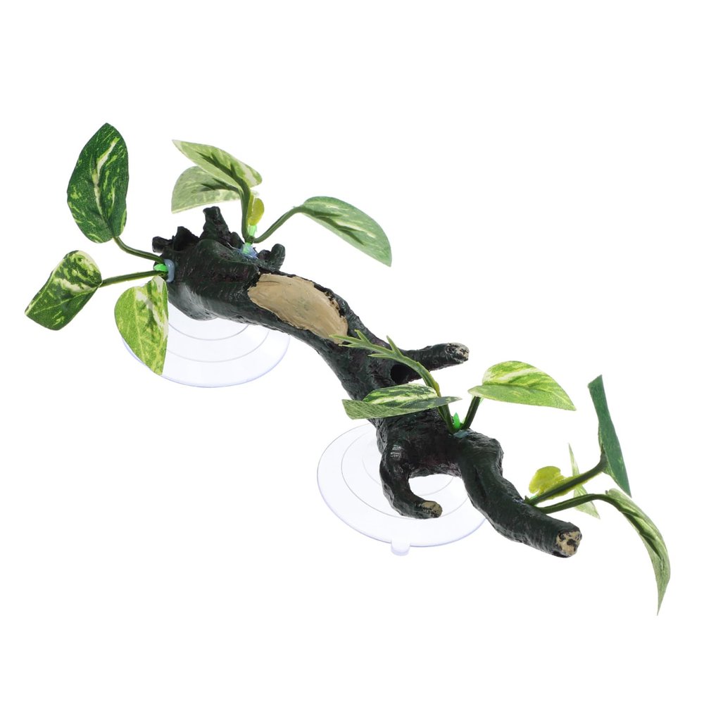 Green Resin Reptile Branch Terrarium Decoration for Snakes