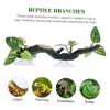Green Resin Reptile Branch Terrarium Decoration for Snakes view 2