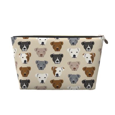 Pitbull Dog Makeup Bag for Women