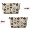 Pitbull Dog Makeup Bag for Women view 2