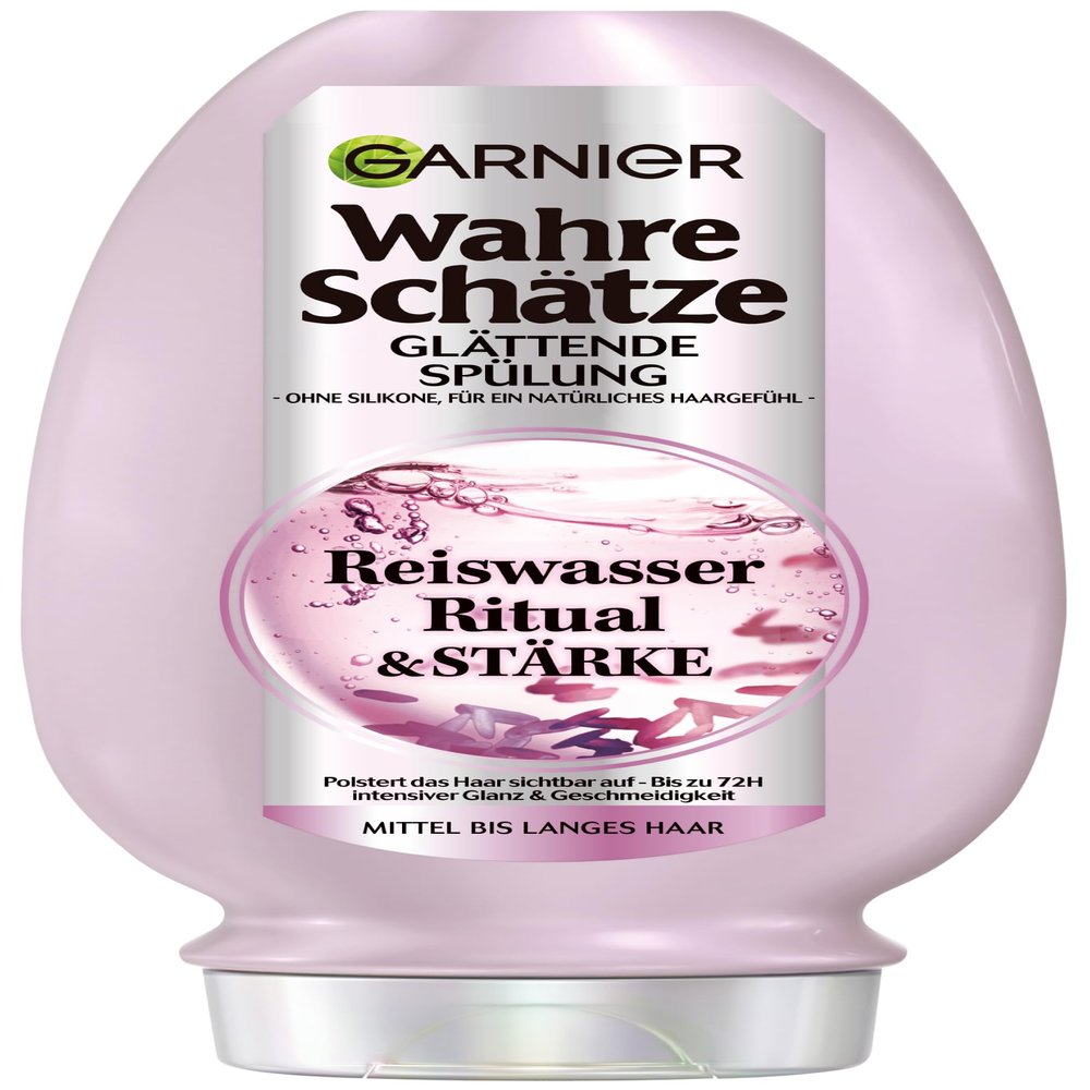 Garnier True Treasures Rice Water & Strength Smoothing Conditioner, 200 ml