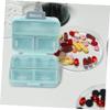 FRCOLOR 2-Pack 7-Day Pill Organizers, Blue Plastic view 3