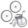 24-Inch Wheelchair Rear Wheel Replacement Set, 2-Piece, Solid Polyurethane Tires view 1