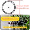 24-Inch Wheelchair Rear Wheel Replacement Set, 2-Piece, Solid Polyurethane Tires view 2