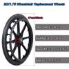 Wheelchair Rear Wheel Replacement Set, 2-Pack, 20 x 1.75, Black, 12 mm Bearing view 2