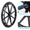 Wheelchair Rear Wheel Replacement Set, 2-Pack, 20 x 1.75, Black, 12 mm Bearing view 4