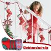 Christmas Tree Hair Clips with Santa view 2