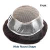 Natural-Looking Men's Hairpiece with French Lace and Poly Perimeter view 4